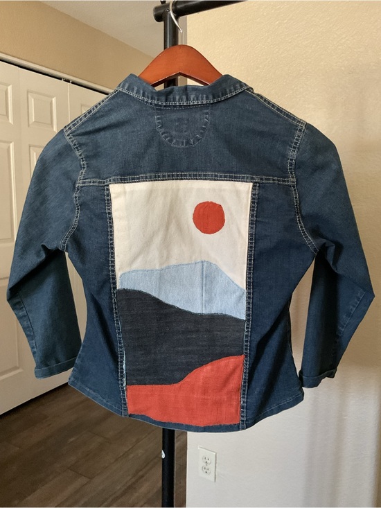 Jackets & Blazers - 🌞✨AZThriftsoul Summer Reset Sale!⭐️🌵 Upcycled mountain desert scene jacket